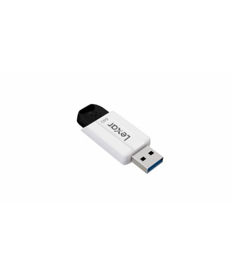 Lexar JumpDrive S80 Memoria USB 64GB - Interfaz USB 3.0 - Transferencias Ultrarrapidas - Diseño Compacto y Duradero - Color Blan