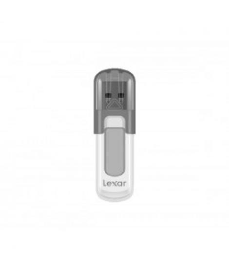 Lexar JumpDrive V100 Memoria USB 128GB - Almacenamiento Amplio - Interfaz USB 2.0 - Diseño Compacto y Portatil - Color Blanco