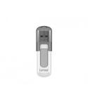 Lexar JumpDrive V100 Memoria USB 128GB - Almacenamiento Amplio - Interfaz USB 2.0 - Diseño Compacto y Portatil - Color Blanco