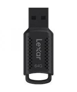 Lexar JumpDrive V40 Memoria USB 64GB - Almacenamiento Confiable - Interfaz USB 2.0 - Diseño Compacto y Portatil - Color Negro