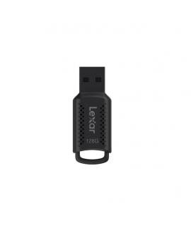 Lexar JumpDrive V40 Memoria USB 128GB - Almacenamiento Confiable - Interfaz USB 2.0 - Diseño Compacto y Portatil - Color Negro