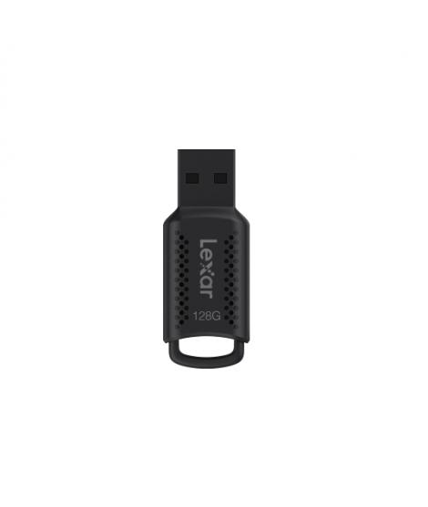 Lexar JumpDrive V40 Memoria USB 128GB - Almacenamiento Confiable - Interfaz USB 2.0 - Diseño Compacto y Portatil - Color Negro