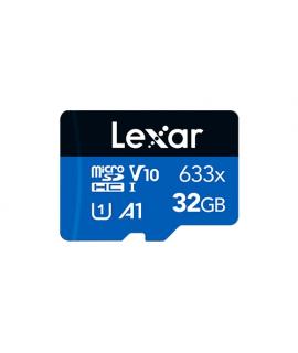 Lexar 633x High-Performance Tarjeta de Memoria microSDHC 32GB UHS-I - Velocidades hasta 100MB/s - Clase U1 V10 A1 - Incluye Adap