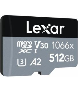 Lexar Extreme Pro Tarjeta de Memoria MicroSDXC 512GB - Velocidades de Lectura hasta 160MB/s - Escritura hasta 120MB/s - V30 - A2