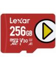 Lexar Ultra Tarjeta de Memoria microSDXC 256GB - Velocidad de Lectura hasta 160MB/s - Color Rojo