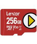 Lexar Ultra Tarjeta de Memoria microSDXC 256GB - Velocidad de Lectura hasta 160MB/s - Color Rojo