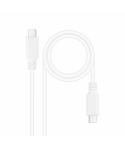 Nanocable Cable USB 2.0 3A - Tipo USB-C/M-USB-C/M - 1m - Color Blanco