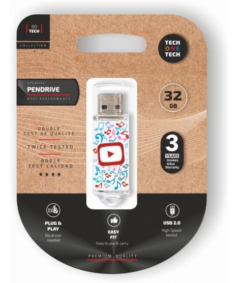 TechOneTech Be Super Video Dream Memoria USB 2.0 32GB (Pendrive)