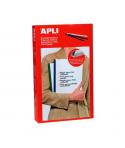 Apli Pack de 50 Encuadernadores Deslizantes - Facil y Rapido - Ranura para Insercion - Capacidad 150 Hojas - Color Negro