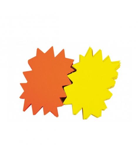 Apli Pack de 25 Carteles Flash - Alto Gramaje y Gran Resistencia - Ideales para Ofertas y Promociones - Colores Surtidos