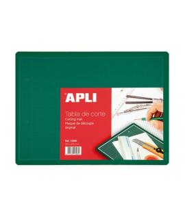 Apli Tabla de Corte PVC A4 - Antideslizante - Auto Cicatrizante - Cuadricula y Angulos Impresos - Ideal para Manualidades y Proy