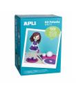 Apli Kit de Manualidades Fofucha Alice - Todo el Material Incluido - Patrones e Instrucciones Visuales - Nivel Medio - Ideal par