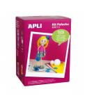 Apli Kit de Manualidades Fofucha Eva - Todo Incluido - Instrucciones Visuales - Nivel Medio