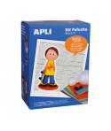 Apli Kit de Manualidades Fofucha Niño - Incluye Material Completo - Patrones e Instrucciones Visuales - Ideal para Principiantes