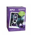 Apli Kit de Manualidades Fofucha Monster - Todo Incluido - Instrucciones Visuales - Nivel Medio - Ideal para Actividades Guiadas