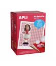 Apli Kit de Manualidades Fofucha Pastelera - Incluye Material Completo - Patrones e Instrucciones Visuales - Ideal para Expertos