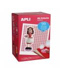 Apli Kit de Manualidades Fofucha Pastelera - Incluye Material Completo - Patrones e Instrucciones Visuales - Ideal para Expertos