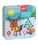 Apli Juegos de Gomets Polar - Didactico - Estimula Psicomotricidad - Desarrolla Pensamiento Matematico - Caja Metalica Atractiva