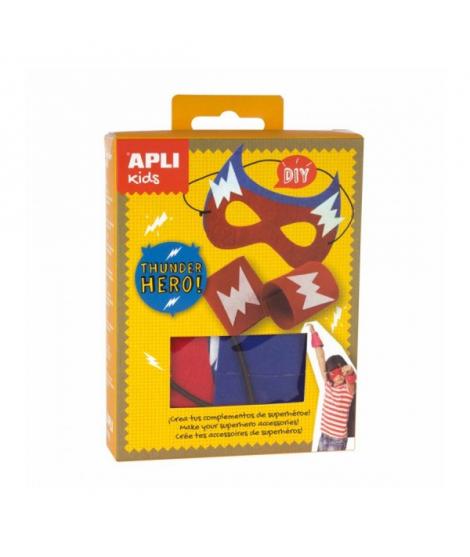 Apli Mini Kit de Manualidades para Superheroes - Incluye 12 Piezas y Cuerda Elastica - Reduce Estres - Aumenta Autoestima - Mejo