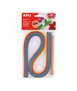 Apli Kit de Quilling - Incluye Herramienta y 120 Tiras de Papel - Ideal para Decoraciones y Manualidades Originales - Perfecto p