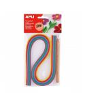 Apli Kit de Quilling - Incluye Herramienta y 120 Tiras de Papel - Ideal para Decoraciones y Manualidades Originales - Perfecto p