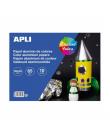 Apli Bloc de Papel de Aluminio - Ideal para Manualidades y Scrapbooking - 10 Hojas - Colores Surtidos