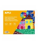 Apli Bloc de Papel de Charol - 85gr - 10 Hojas - Ideal para Manualidades, Scrapbooking, Papiroflexia - Colores Surtidos