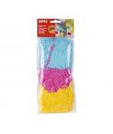 Apli Tiras de Papel de Seda - Ideal para Manualidades - Piñatas - Gorros - Disfraces - Color Amarillo