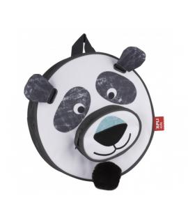 Apli Mochila Panda - Doble Compartimento - Cierre Cremallera - Asas Acolchadas y Regulables - Asa Superior para Colgar - Tira co