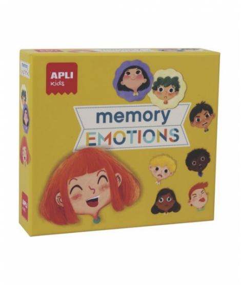 Apli Memory Emotions - Estimula la Memoria - Enseña a Expresar Emociones - Piezas Resistentes y Seguras - Mejora Concentracion y