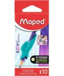 Maped Kidy Lern Pack de 10 Guias de Lapiz para Dedos - Modelo Tiburon - Guia Extraible - Apta para la Mayoria de Lapices - Para 