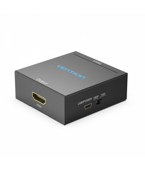 Vention Convertidor RCA Hembra a HDMI Hembra - MiniUSB Hembra - Color Negro