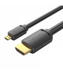 Vention Cable Micro HDMI Macho a HDMI Macho 2.0 4K - 1m - Color Negro