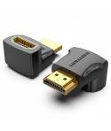 Vention Adaptador HDMI Macho a HDMI Hembra 270º 4K - Color Negro