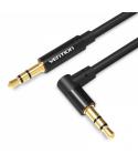 Vention Cable Estereo Jack 3.5 Macho a Jack 3.5 Macho - 0.5m - Color Negro