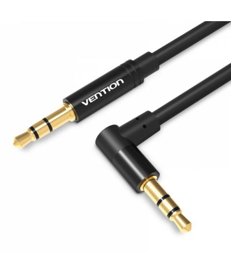 Vention Cable Estereo Jack 3.5 Macho a Jack 3.5 Macho - 1.5m - Color Negro