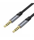 Vention Cable Estereo Jack 3.5 Macho a Jack 3.5 Macho - 0.5m - Color Gris