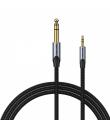 Vention Cable Estereo Jack 3.5 Macho a Jack 6.3 Macho - 1.5m - Color Gris