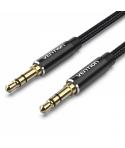 Vention Cable Estereo Jack 3.5 Macho a Jack 3.5 Macho - 0.5m - Color Negro