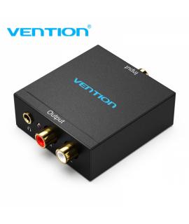 Vention Convertidor de Audio Toslink y RCA a 2x RCA - Color Negro