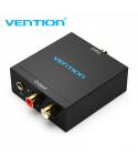 Vention Convertidor de Audio Toslink y RCA a 2x RCA - Color Negro