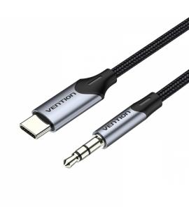 Vention Cable Conversor Audio USB-C a Jack 3.5 Macho - 1m - Color Gris