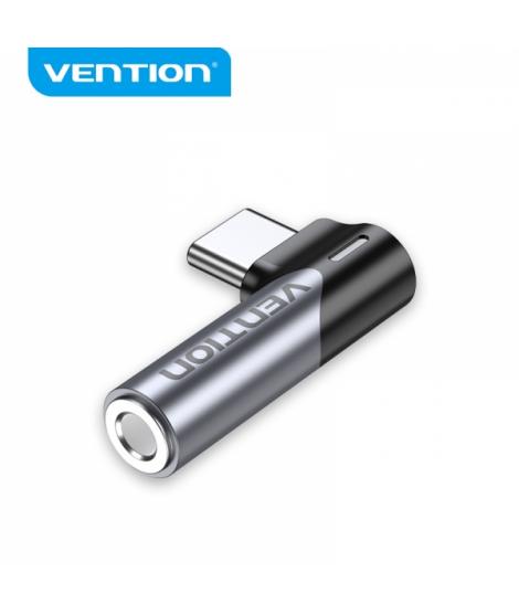 Vention Adaptador USB-C Macho a Jack 3.5mm Hembra - Aluminio Gris