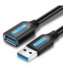 Vention Cable Extension USB 3.0 A Macho a A Hembra - 0.5m - Color Negro