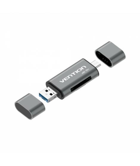 Vention Lector de Tarjetas Externo USB 3.0 - Color Gris