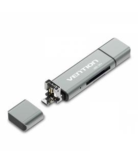 Vention Lector de Tarjetas Externo USB 2.0 - Color Gris