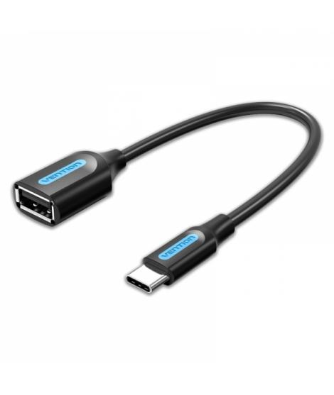 Vention Conversor USB-C Macho a USB A Hembra - 0.15m - Color Negro