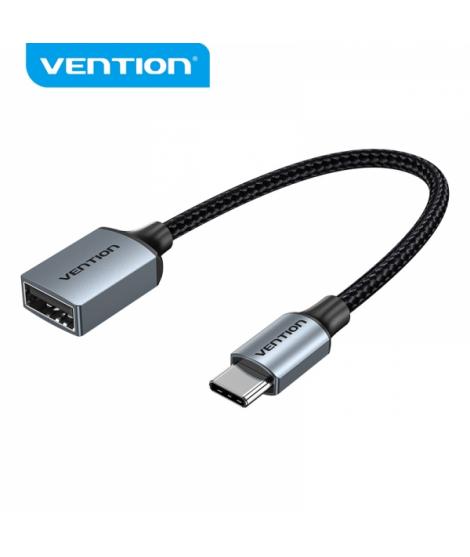 Vention Conversor USB-C Macho a USB Hembra - 0.15m - Color Gris