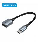 Vention Conversor USB-C Macho a USB Hembra - 0.15m - Color Gris