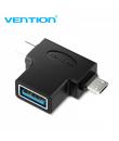 Vention Adaptador USB 3.0 USB-C Macho a MicroUSB Macho - Color Negro